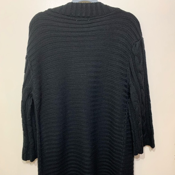 Sundance black open long Cardigan size L - Picture 9 of 12